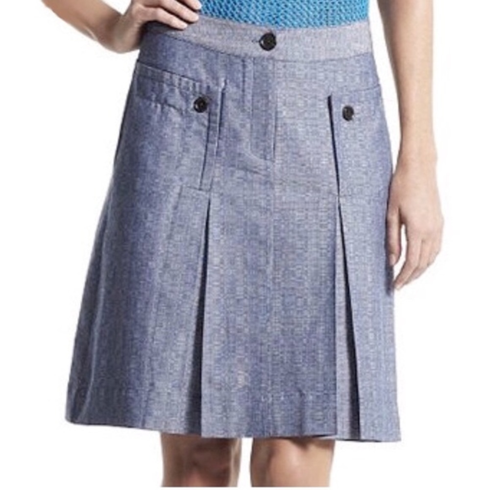 Derek Lam Pleated Front Skirt ~ Like New